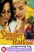 Poster Sommer vorm Balkon